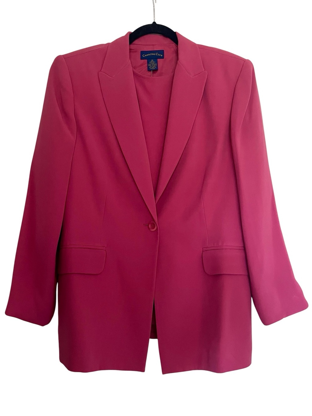 NWT Macy’s Charter Club Silk Size 12 Shell & Jacket in Rosewood